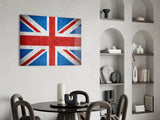 Flag of the United Kingdom Glass Wall Art.