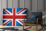 Flag of the United Kingdom Glass Wall Art.