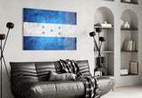 Flag of Honduras Glass Wall Art.