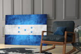 Flag of Honduras Glass Wall Art.