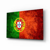 Flag of Portugal Glass Wall Art.