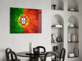 Flag of Portugal Glass Wall Art.