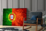 Flag of Portugal Glass Wall Art.