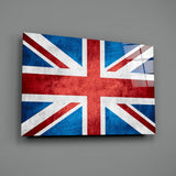 Flag of the United Kingdom Glass Wall Art.