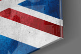 Flag of the United Kingdom Glass Wall Art.