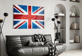 Flag of the United Kingdom Glass Wall Art.