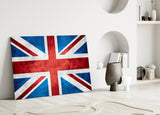 Flag of the United Kingdom Glass Wall Art.