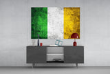 Flag of Ireland Glass Wall Art.