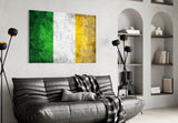 Flag of Ireland Glass Wall Art.