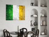 Flag of Ireland Glass Wall Art.