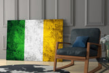 Flag of Ireland Glass Wall Art.