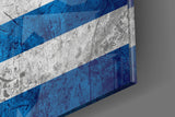 Flag of Greece Glass Wall Art.