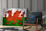 Flag of Wales Glass Wall Art.