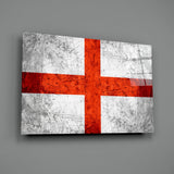 Flag of England Glass Wall Art.