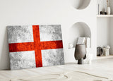 Flag of England Glass Wall Art.