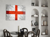 Flag of England Glass Wall Art.