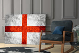 Flag of England Glass Wall Art.