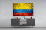 Flag of Colombia Glass Wall Art.