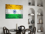 Flag of India Glass Wall Art.