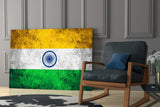 Flag of India Glass Wall Art.