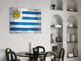 Flag of Uruguay Glass Wall Art.