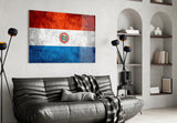 Flag of Paraguay Glass Wall Art.