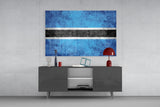 Flag of Botswana Glass Wall Art.