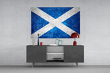 Flag of Scotland Glass Wall Art.