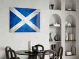 Flag of Scotland Glass Wall Art.