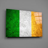 Flag of Ireland Glass Wall Art.