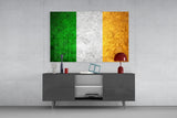 Flag of Ireland Glass Wall Art.