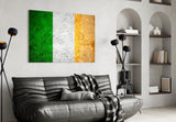 Flag of Ireland Glass Wall Art.