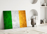 Flag of Ireland Glass Wall Art.