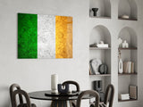 Flag of Ireland Glass Wall Art.