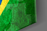 Flag of Brasil Glass Wall Art.
