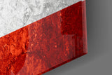 Flag of Puerto Rico Glass Wall Art.