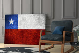 Flag of Chile Glass Wall Art.