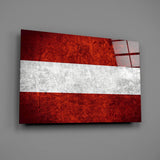 Flag of Austria Glass Wall Art.
