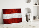 Flag of Austria Glass Wall Art.