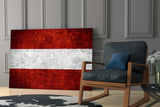 Flag of Austria Glass Wall Art.