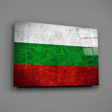 Flag of Bulgaria Glass Wall Art.