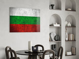 Flag of Bulgaria Glass Wall Art.