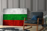 Flag of Bulgaria Glass Wall Art.