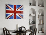 Flag of United Kingdom Glass Wall Art.