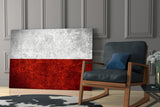 Flag of Poland Glass Wall Art.