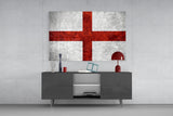 Flag of England Glass Wall Art.