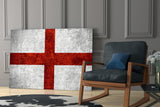 Flag of England Glass Wall Art.