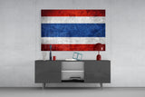 Flag of Tayland Glass Wall Art.