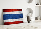 Flag of Tayland Glass Wall Art.