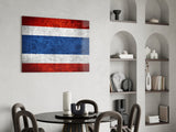 Flag of Tayland Glass Wall Art.